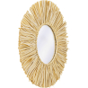Buy Wall Mirror - Boho Bali Round Design (60 cm) - Grel Natural wood 60057 - prices
