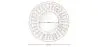 Wall Mirror - White Boho Bali Round Design (60 cm) - Lenai image 7