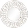Wall Mirror - White Boho Bali Round Design (60 cm) - Lenai image 7