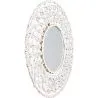 Wall Mirror - White Boho Bali Round Design (60 cm) - Lenai image 7