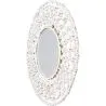 Wall Mirror - White Boho Bali Round Design (60 cm) - Lenai image 7