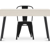 Buy Wooden Desk - Scandinavian Design - Beckett + Dining Chair - Stylix Black 60065 at Privatefloor