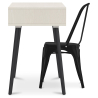 Buy Wooden Desk - Scandinavian Design - Beckett + Dining Chair - Stylix Black 60065 in the United Kingdom
