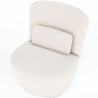 Buy Design Armchair - Upholstered in Bouclé Fabric - Carla White 60071 home delivery