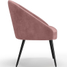 Buy Design Armchair - Upholstered in Velvet - Wasda Pink 60076 with a guarantee