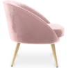 Buy Design Armchair - Upholstered in Velvet - Pimba Light Pink 60077 in the United Kingdom