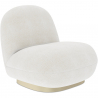 Buy White boucle armchair - upholstered - Larry White 60078 - prices