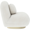 Buy White boucle armchair - upholstered - Larry White 60078 in the United Kingdom