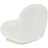 Buy White boucle armchair - upholstered - Larry White 60078 with a guarantee
