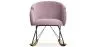 Rocking Chair with Armrests - Upholstered in Velvet - Freia image 7