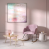 Buy Rocking Chair with Armrests - Upholstered in Velvet - Freia Light Pink 60082 - prices