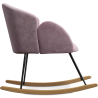 Buy Velvet upholstered rocking armchair - Freia  Light Pink 60082 in the United Kingdom