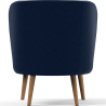 Buy Design Armchair - Upholstered in Velvet - Krenda Dark blue 60083 home delivery