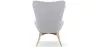  Armchair with Footrest - Upholstered in Linen - Huda image 7