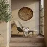  Armchair with Footrest - Upholstered in Linen - Huda image 7