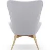  Armchair with Footrest - Upholstered in Linen - Huda image 7