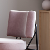 Buy Velvet Upholstered Armchair - Jerna Light Pink 60085 - in the UK