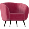 Buy Velvet upholstered armchair - Nuba Cognac 60086 - in the UK