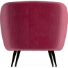 Buy Velvet upholstered armchair - Nuba Cognac 60086 in the United Kingdom