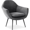 Armchair with Armrests - Upholstered in Velvet - Eila image 7