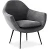 Armchair with Armrests - Upholstered in Velvet - Eila image 7