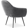 Buy Armchair with Armrests - Upholstered in Velvet - Eila Dark grey 60087 at Privatefloor