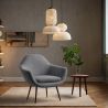 Armchair with Armrests - Upholstered in Velvet - Eila image 7