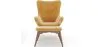 Armchair with Footrest - Upholstered in Velvet - Scandinavian Style - Huda image 7