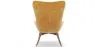 Armchair with Footrest - Upholstered in Velvet - Scandinavian Style - Huda image 7