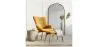 Armchair with Footrest - Upholstered in Velvet - Scandinavian Style - Huda image 7