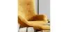 Armchair with Footrest - Upholstered in Velvet - Scandinavian Style - Huda image 7