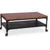 Vintage industrial coffee table metal image 7