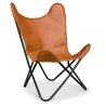 Buy Butterfly design chair - Leather - Blop Brown 27808 - prices