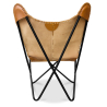 Buy Butterfly design chair - Leather - Blop Brown 27808 home delivery