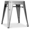 Buy Industrial Design Bar Stool - Steel - 45 cm - Stylix Silver 99927809 - in the UK