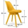 Wooden Desk Set - Scandinavian Design - Andor + Dining Chair - Scandinavian Design - Denisse image 7