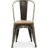 Dining Chair - Industrial Design - Steel and Wood - New Edition - Stylix image 7