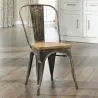 Dining Chair - Industrial Design - Steel and Wood - New Edition - Stylix image 7
