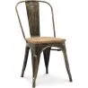 Dining Chair - Industrial Design - Steel and Wood - New Edition - Stylix image 7