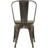 Buy Dining Chair - Industrial Design - Steel and Wood - New Edition - Stylix Metallic bronze 60124 in the United Kingdom