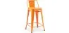 Bar Stool with Backrest - Industrial Design - 60cm - New Edition - Stylix image 7