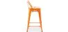 Bar Stool with Backrest - Industrial Design - 60cm - New Edition - Stylix image 7