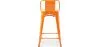 Bar Stool with Backrest - Industrial Design - 60cm - New Edition - Stylix image 7