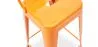 Bar Stool with Backrest - Industrial Design - 60cm - New Edition - Stylix image 7