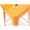 Buy Bar Stool with Backrest - Industrial Design - 60cm - New Edition - Stylix Orange 60126 home delivery