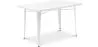 Rectangular Dining Table - Industrial Design - White Metal - Ashi image 7