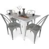 Pack Dining Table and 4 Dining Chairs Industrial Design - New Edition- Bistrot Stylix image 7