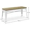 Bench - Industrial Design - Wood and Metal - Stylix image 7