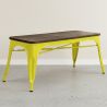 Industrial Design Bench - Wood and Metal - Stylix image 7