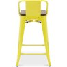 Buy Bar Stool - Industrial Design - Wood & Steel - 60cm - New Edition - Stylix Yellow 60133 in the United Kingdom